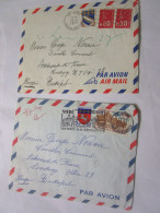 2 Lettre  Avec Courrier De 1967 Et 1971 Pour La Hongrie Affranchies 90 Cts Et 1fr10 - Posttarife