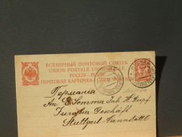 106/164   CP RUSSE   1913  POUR ALLEMAGNE - Postwaardestukken