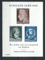 Allemagne RDA Bloc N°6** (MNH) 1955 - Poète Et écrivain "Schiller" - 1950-1970