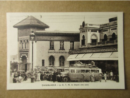 Casablanca - La C.T, M. Le Départ Des Cars - Casablanca