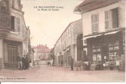 LA PACAUDIERE (42) La Route De Crozet En 1908 - La Pacaudiere