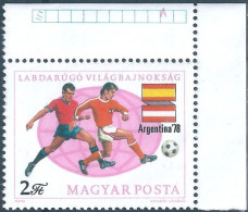 C5674 Hungary Football World Cup Argentina Flag MNH RARE - 1978 – Argentina