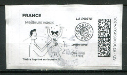 FRANCE - Timbre à Imprimer - Lettre Verte Suivie Max 100g - Meilleurs Vœux - Printable Stamps (Montimbrenligne)
