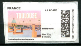 FRANCE - Timbre à Imprimer - Lettre Verte Max 50g - TOULOUSE - Druckbare Briefmarken (Montimbrenligne)