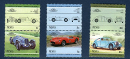 Nevis, YV , Mi 232 à 237, SG 249 à 254, Delahaye, Ferrari, Voisin, - Anguilla (1968-...)