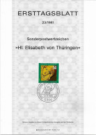 2012e: BRD- ETB 1981, Elisabeth Von Thüringen - Teologi