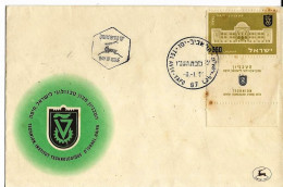 Lettre 1er Jour ISRAEL 03/01/1951 Tel Aviv - Yafo - Covers & Documents