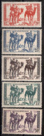 Mauritanie Timbres-poste N°79* à 83* Neufs Charnières TB Cote : 3€50 - Unused Stamps