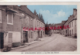 03- ECHASSIERES- LA RUE DES ECOLES  ECOLE - Autres & Non Classés