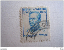 Brazilie Bresil Brasilien Brasil 1941-48 Série Courante Filigrane O Maréchal Peixoto Yv 393 O - Gebraucht