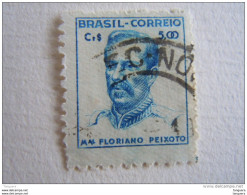 Brazilie Bresil Brasilien Brasil 1947-55 Serie Courante Maréchal Peixoto Avec 3 Lignes Verte Au Verso Yv 468A O - Used Stamps