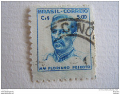 Brazilie Bresil Brasilien Brasil 1947-55 Serie Courante Maréchal Peixoto Avec 3 Lignes Verte Au Verso Yv 468A O - Gebruikt