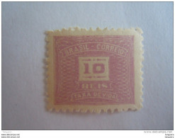 Brazilie Bresil Brasilien Brasil 1919-40 Taxe Filigraine Non Connue Yv 41 MH * - Postage Due