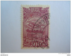 Brazilie Bresil Brasilien Brasil 1929-41 Série Courante Biplan Filigrane D  Yv PA 20 A  O - Posta Aerea