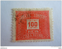 Brazilie Bresil Brasilien Brasil 1919-40 Taxe  Filigraine  Non Connue Yv 44 O - Timbres-taxe