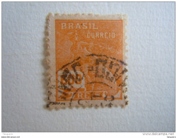 Brazilie Bresil Brasilien Brasil 1928-41 Série Courante Commerce Mercure Filigrane Inconnue Yv 206 O - Gebruikt