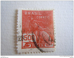 Brazilie Bresil Brasilien Brasil 1920-41 Série Courante Commerce Mercure Sans Filigrane  Yv 177 (A)O - Oblitérés