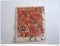 Brazilie Bresil Brasilien Brasil 1920-41 Série Courante Commerce Mercure Filigrane Inconnue Yv 177 O - Used Stamps