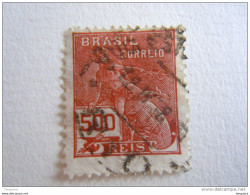 Brazilie Bresil Brasilien Brasil 1920-41 Série Courante Commerce Mercure Filigrane Inconnue Yv 177 O - Gebraucht