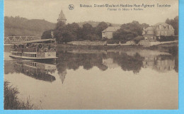 Hastière-Passage Du Bateau-Eglise Romane-voir Notice-Bateaux Dinant-Waulsort-Hastière-Heer-Agimont-> Touristes+/-1928 - Hastière