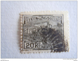 Brazilie Bresil Brasilien Brasil 1920-41 Série Courante Train Filigrane C Yv 164a (B) O - Gebruikt