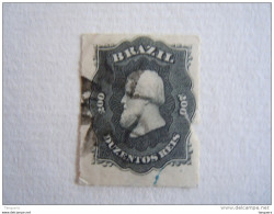 Brazilie Bresil Brasilien Brasil 1876-77 Empereur Pedro II Papier Blanc Percés En Lignes  Yv 35 O - Used Stamps