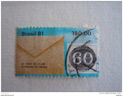 Brazilie Bresil Brasilien Brasil 1981 Anniversaire Fondation Club Philatélique Timbre Du Bf Bloc 46 O - Blocks & Kleinbögen