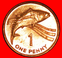 * GREAT BRITAIN (1997-2006):ST. HELENA&ASCENSION 1 PENNY 1997 FISH UNC ELIZABETH II 1953-2022· LOW START ·  NO RESERVE! - Saint Helena Island