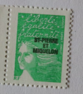 SPM 2003  Marianne Du 14 Juillet ( Luquet ) Vert Ss Val  YT 793   Neuf - Unused Stamps