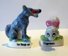 Fèves  Brillantes - Le Loup Et L'agneau -  Fable De La Fontaine - Animales
