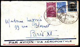 Belle Lettre AÉROPOSTALE - BRÉSIL FRANCE PARIS  - Année 1930 - Départ Rio De Janeiro Le 28 Juin 1930 - Luchtpost