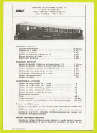 Train Wagons Fiche Technique 2 Volets Wagon Voiture SNCF Couchettes Mixte De 1965 66 Voir Scans Fiche De Février 1974 - Eisenbahnverkehr