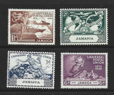 Jamaica 1949 UPU Set Of 4 MNH - Jamaica (...-1961)