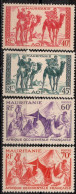Mauritanie Timbres-poste N°105* à 108* Neufs Charnières TB Cote : 2€75 - Unused Stamps