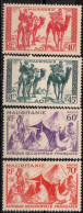 Mauritanie Timbres-poste N°105* à 108* Neufs Charnières TB Cote : 2€75 - Ungebraucht