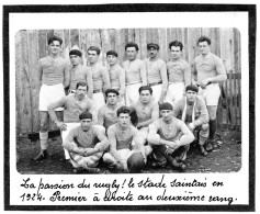 RUGBY -  SAINTES -  La Passion Du Rugby ,  Le Stade Saintais En 1924. - Sporten