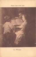 PEINTURES & TABLEAUX - Carle Van Loo - La Musique - Carte Postale Ancienne - Malerei & Gemälde