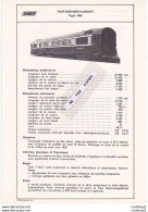 Train Wagons Fiche Technique 2 Volets Wagon Voiture Restaurant SNCF Voir Scans (3) Fiche De Février 1975 - Ferrocarril