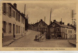 St Saint Clair Sur Epte Rue Rouget De Lisle Rue Gambetta - Saint-Clair-sur-Epte