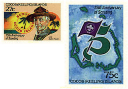 724205 HINGED COCOS Islas 1982 75 ANIVERSARIO DEL ESCULTISMO - Cocoseilanden