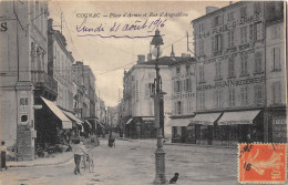 16-COGNAC- PLACE D'ARMES ET RUE D'AMGOULEME - Cognac