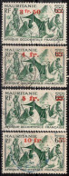 Mauritanie Timbres-poste N°133 à 136 Oblitérés TB Cote : 4€50 - Oblitérés