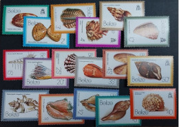 Coquillages Shells // Série Complète Neuve ** MNH ; Bélize YT 455/471 (1980) Cote 80 € - Belize (1973-...)