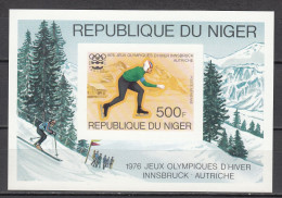 Olympia 1976:  Niger  Bl **, Imperf. - Hiver 1976: Innsbruck