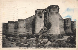 FRANCE - Angers - Le Château Et Ses Fossés Fleuris - Carte Postale Ancienne - Angers