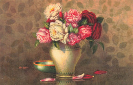 FLEURS, PLANTES & ARBRES - Fleurs - Une Fleur Dans Une Vase - Carte Postale Ancienne - Bloemen