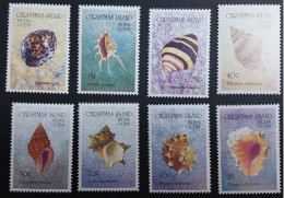 Coquillages Shells // Série Complète Neuve ** MNH ; Christmas Island YT 373/380 (1992) Cote 22 € - Christmas Island