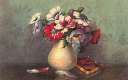 FLEURS, PLANTES & ARBRES - Fleurs - Une Fleur Dans Une Vase - Carte Postale Ancienne - Bloemen