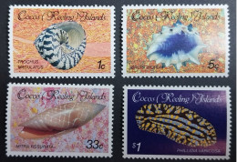 Coquillages Shells // Série Complète Neuve ** MNH ; Cocos (Keeling) YT 134/137 (1985) Cote 8 € - Cocoseilanden