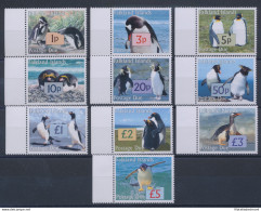 2005 FALKLAND - Pinguini , 10 Valori , Michel 9/18 , MNH** - Andere & Zonder Classificatie